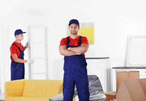 Removal team planning a house move in Belgravia near a period townhouse