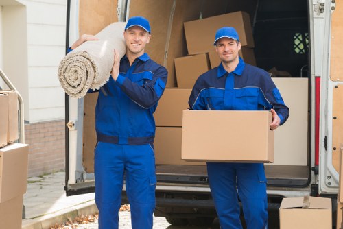 Commercial moving team planning an office relocation in Belgravia