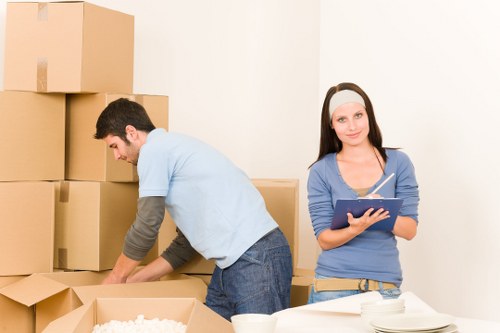Careful wrapping and labelling for a move in Belgravia