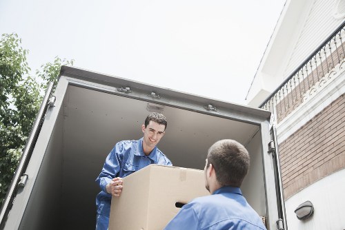 Careful loading of boxes and furniture into a van in Belgravia