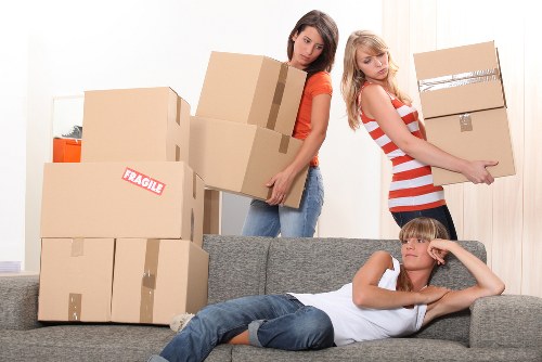 Man with a van team handling a move near elegant Belgravia homes
